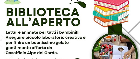 Biblioteca all’Aperto: Letture animate e laboratorio per bambini