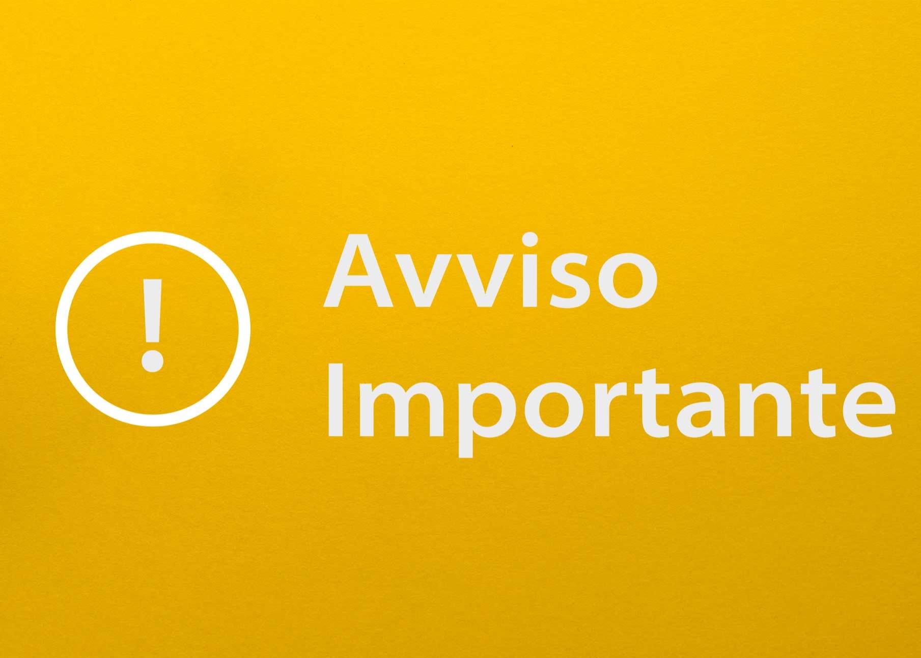 AVVISO INTERVENTO DI DERATTIZZAZIONE