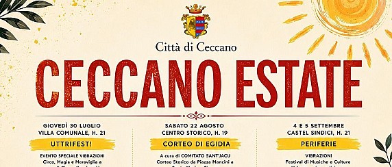 “Ceccano Estate” fino a settembre