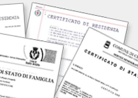 Certificati anagrafici