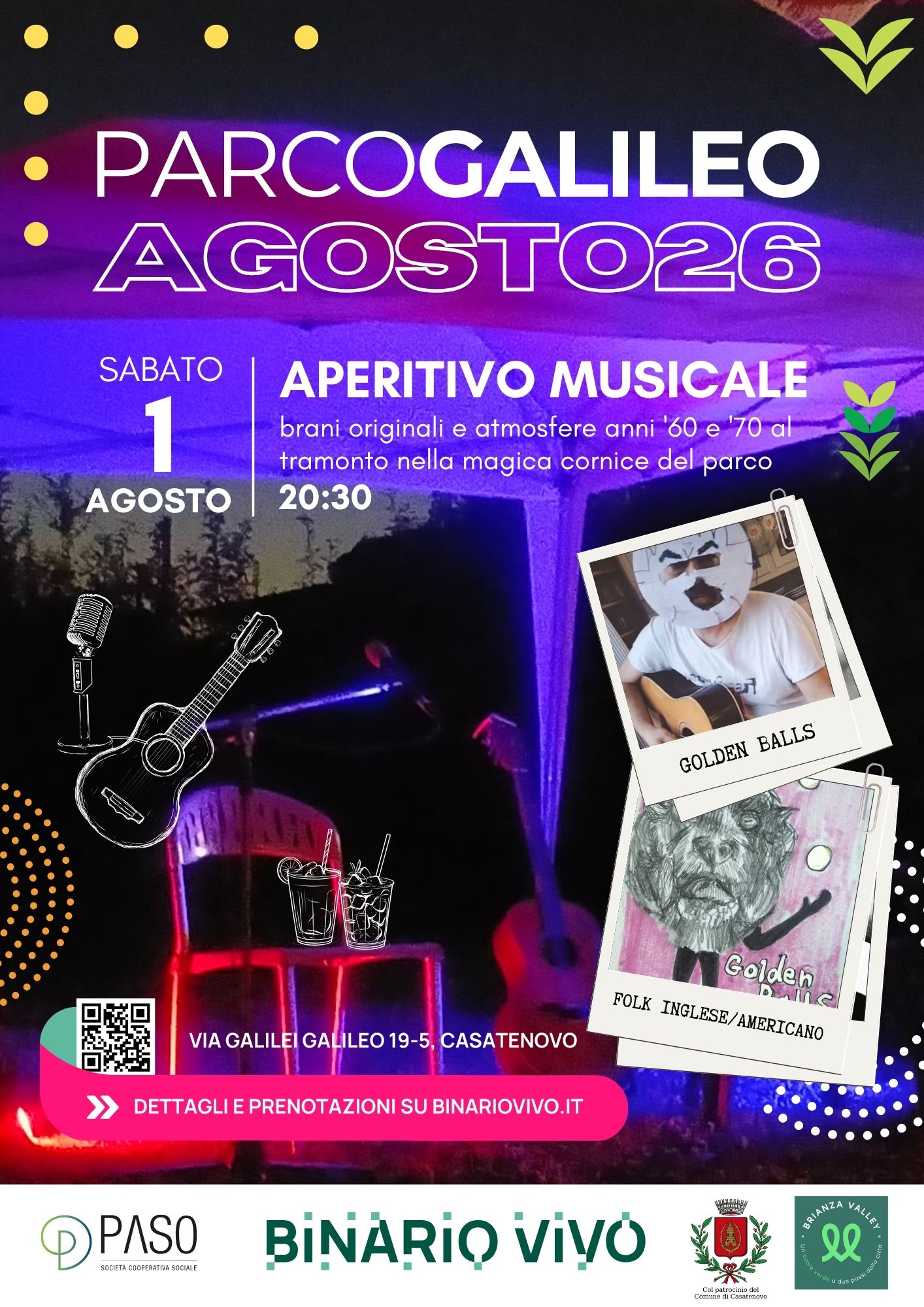 Parco Galileo Aperitivo 1 agosto