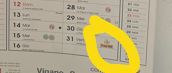 Avviso scadenza prima rata della TARI