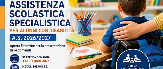 Assistenza scolastica specialistica per alunni con disabilità