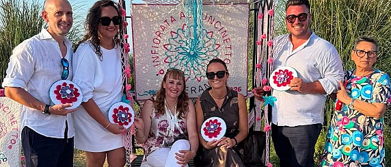 La Big Tappa dell'Infiorata Itinerante all'Uncinetto a San Salvo marina