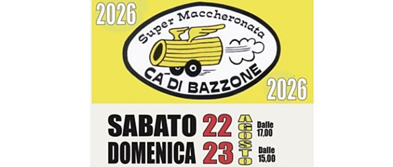 Super maccheronata a Ca’ di Bazzone: due giorni di gusto e tradizione