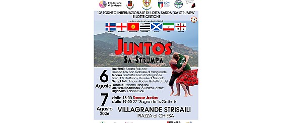 Manifestazione denominata "PRO JUNTOS: Sagra dei Gathulis 27° edizione e torneo Sa Strumpa JUNTOS"