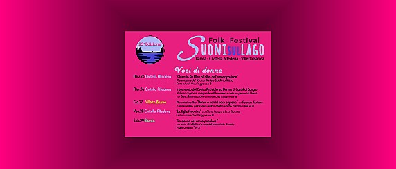 Folk Festival - "SUONISULLAGO" 25° Edizione