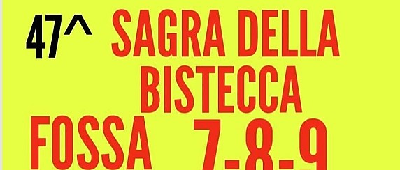 Avviso del 06/08/2026 - 47° SAGRA DELLA BISTECCA
