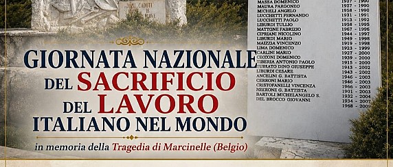 Giornata Nazionale del Sacrificio del Lavoro Italiano nel Mondo.