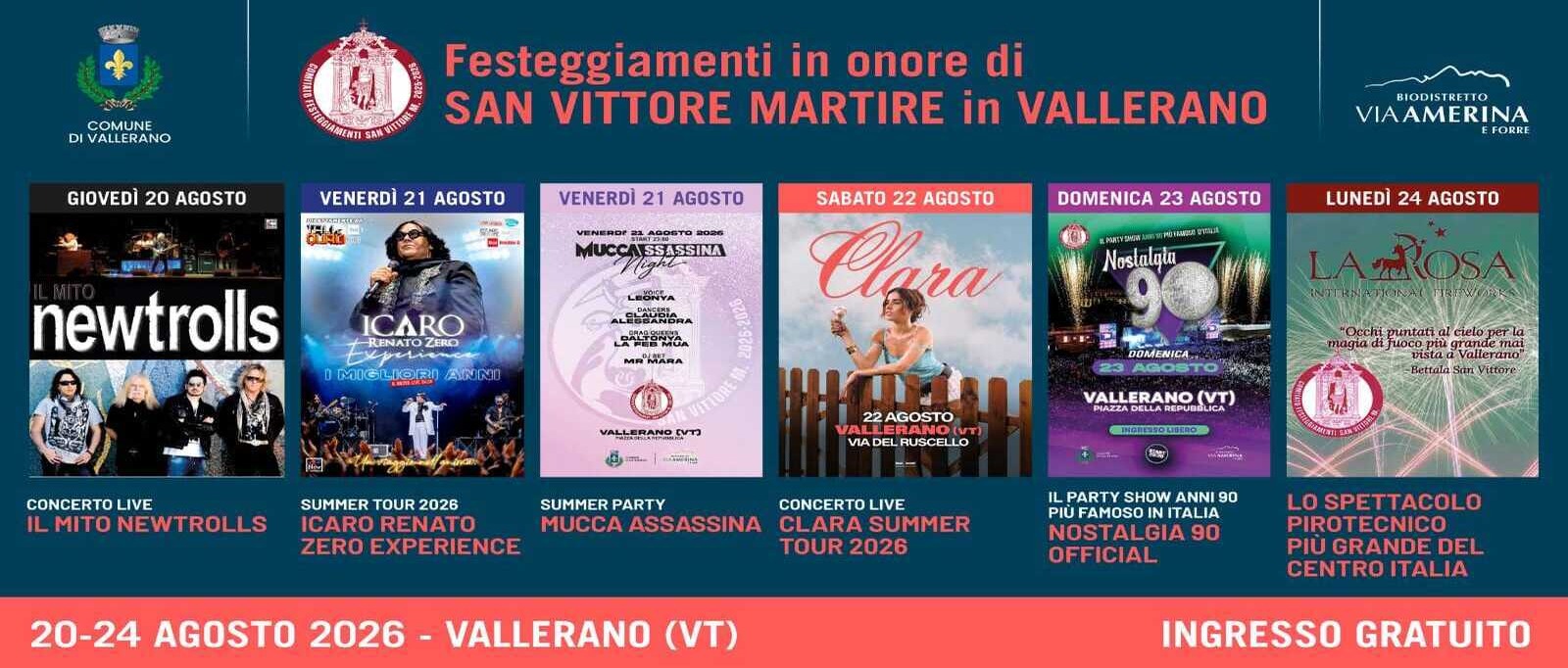Festeggiamenti San Vittore Martire 2025-2026