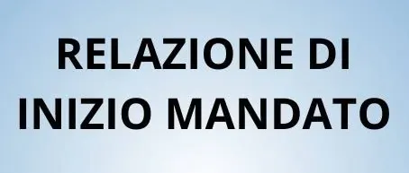 Pubblicazione Relazione di inizio mandato