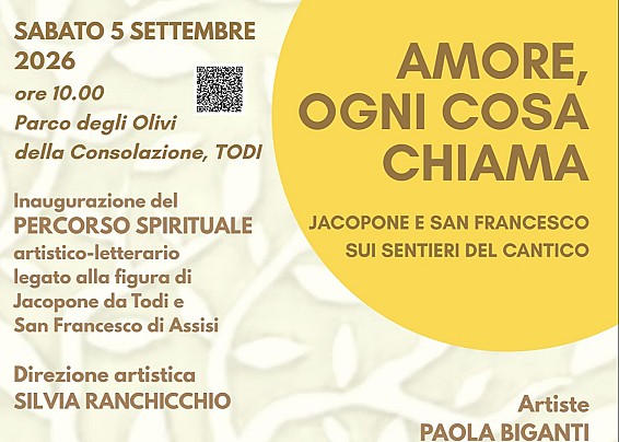 “Amore, ogni cosa chiama – Jacopone e San Francesco sui senteri del Cantico”