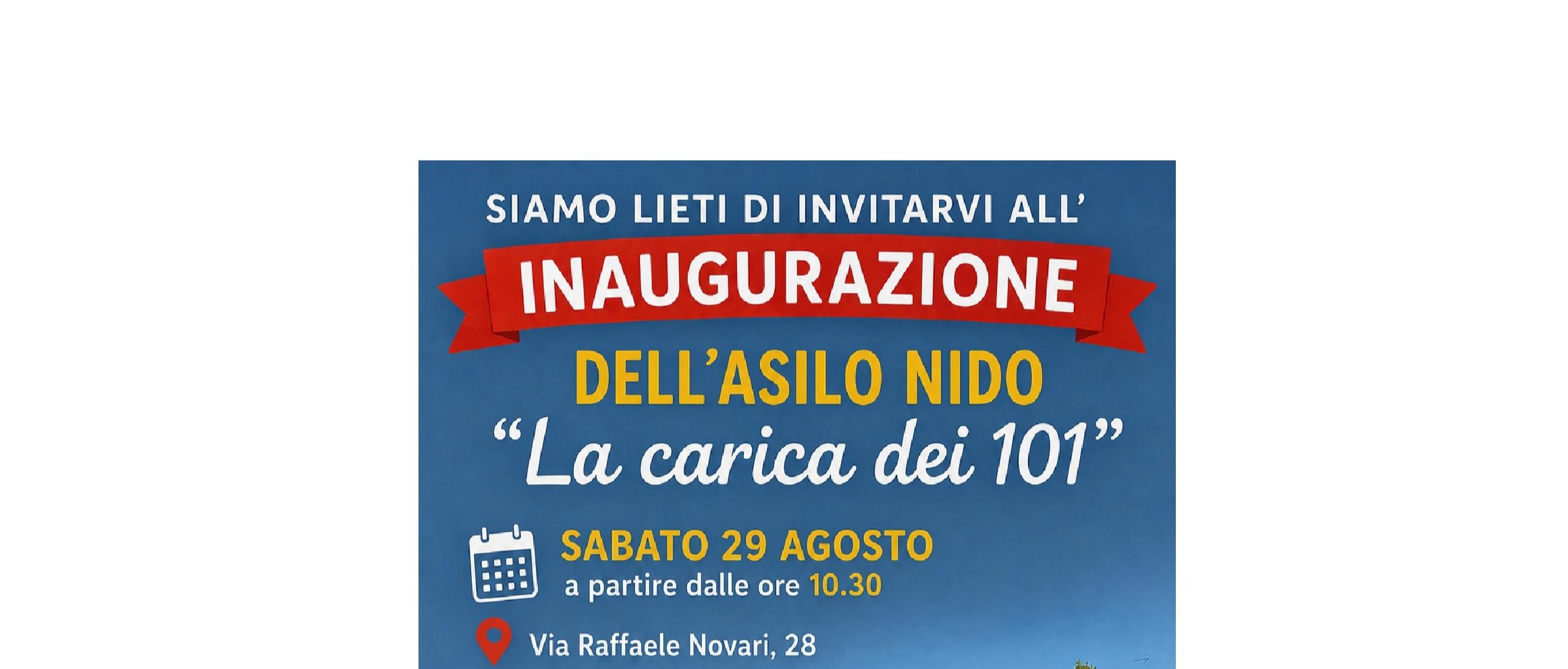 Inaugurazione del nuovo asilo nido "La carica dei 101"