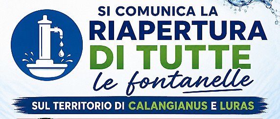 Riapertura fontanelle Consorzio acquedottistico Calangianus-Luras