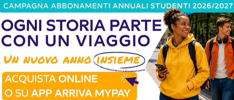 Convenzione con Arriva Italia s.r.l.. -10% per le spese di trasporto scolastico