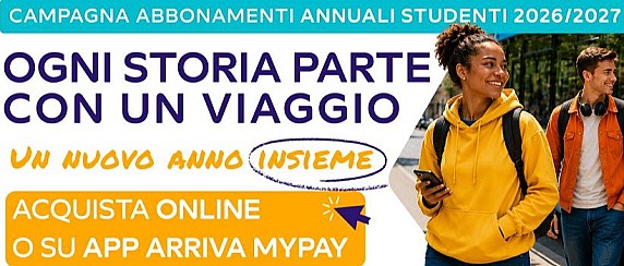 Convenzione con Arriva Italia s.r.l.. -10% per le spese di trasporto scolastico