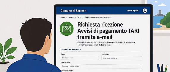 TARI: online il modulo web per richiedere la ricezione via e-mail degli Avvisi di pagamento