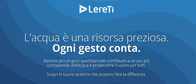 Ogni goccia conta: proteggiamo l'acqua, insieme