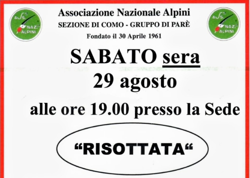 "RISOTTATA" ALPINI PARE'