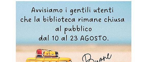 Chiusura Biblioteca