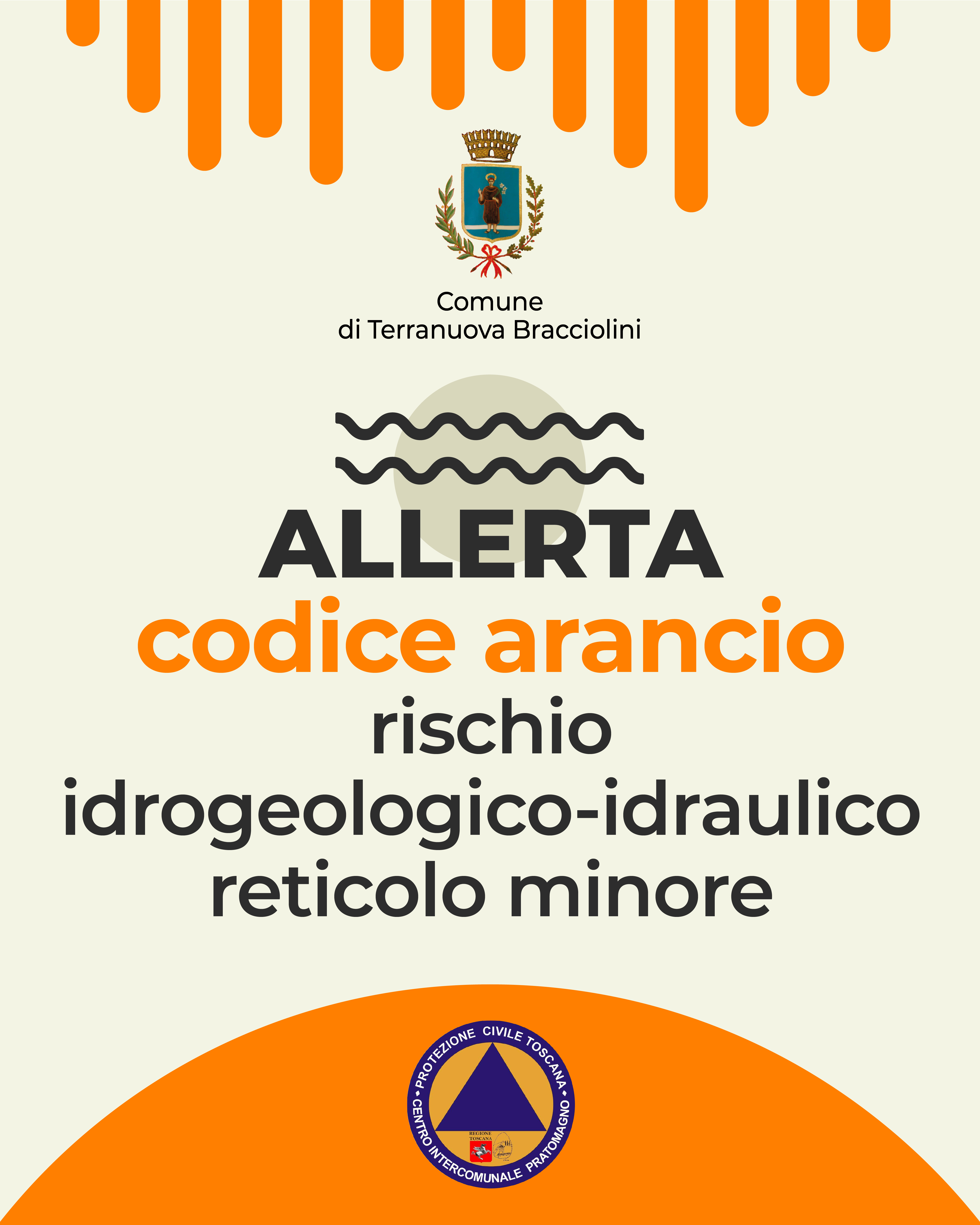 AVVISO DI CRITICITÀ REGIONALE - TEMPORALI FORTI CON RISCHIO IDROGEOLOGICO-IDRAULICO RETICOLO MINORE