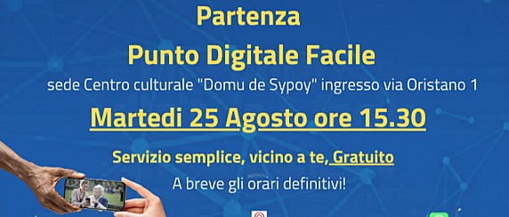 da martedì 25 agosto attivo il nuovo "Punto di facilitazione digitale"