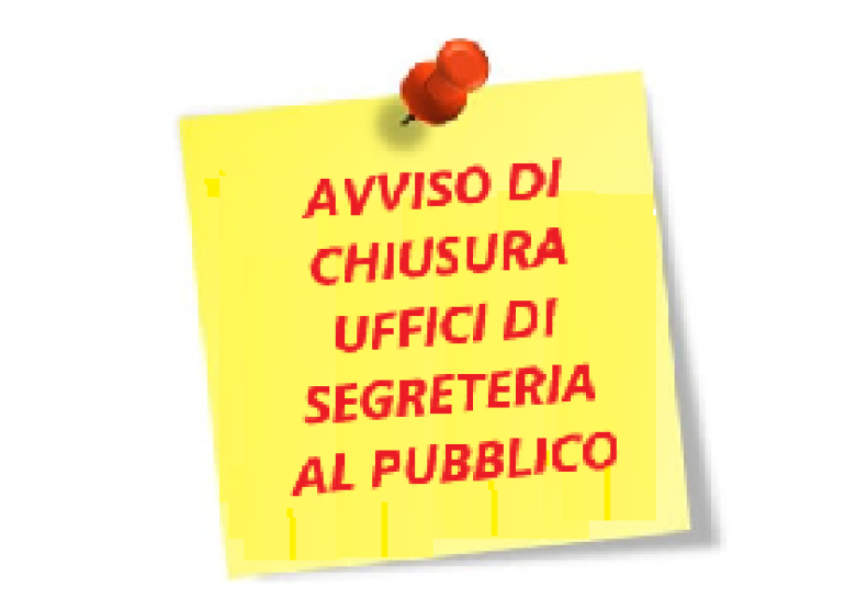 Chiusura ufficio segreteria