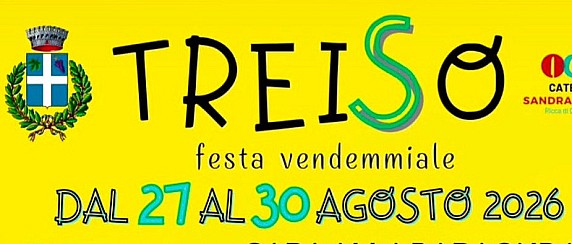Treiso in festa: dal 27 al 30 Agosto torna la tradizionale festa vendemmiale