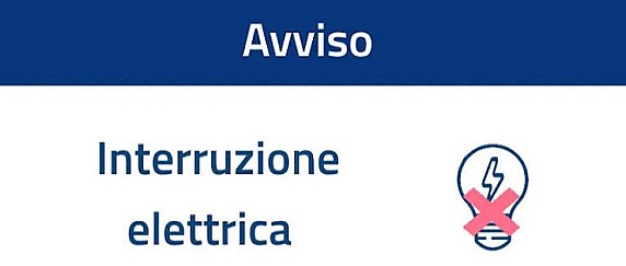 Avviso di interruzione di energia elettrica