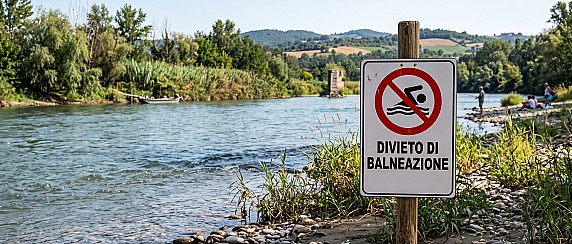 Divieto permanente di balneazione nei corsi d’acqua del territorio comunale