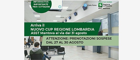 Arriva il nuovo CUP regionale Lombardia - ASST Mantova al via dal 31 agosto