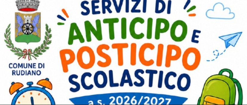 Servizi di Anticipo e Posticipo scolastico a.s. 2026/2027