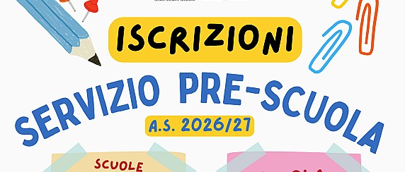 Iscrizioni Servizio PRE-SCUOLA 2026/27