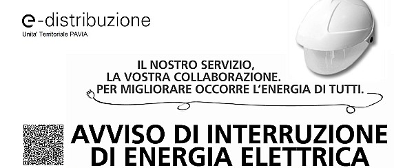 Avviso di interruzione energia elettrica