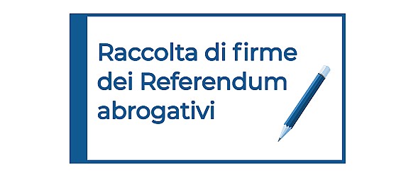 Raccolta firme per n. 2 referendum abrogativi in materia di caccia