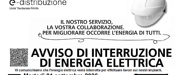 Avviso di interruzione energia elettrica