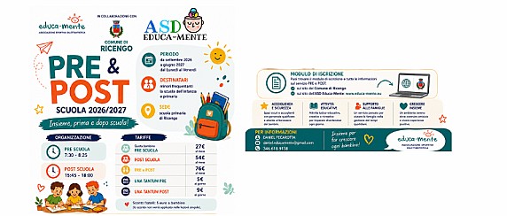 Servizio Pre e Post Scuola 2026/2027