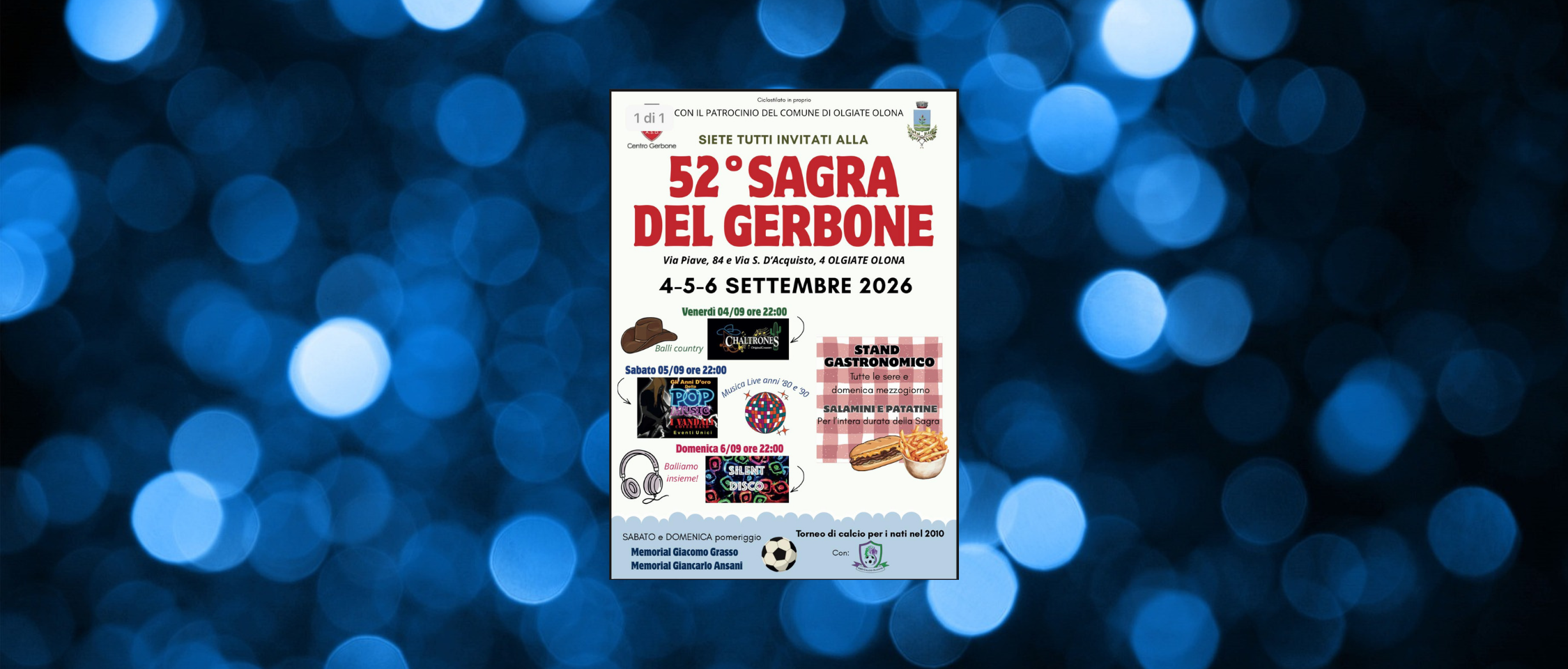 52ª Sagra del Gerbone: tradizione, musica e convivialità