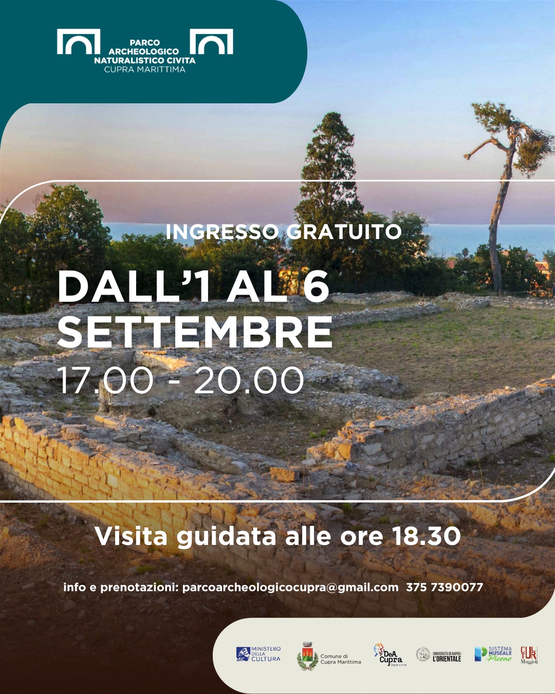 Aperture Parco dal 1 al 6 Settembre