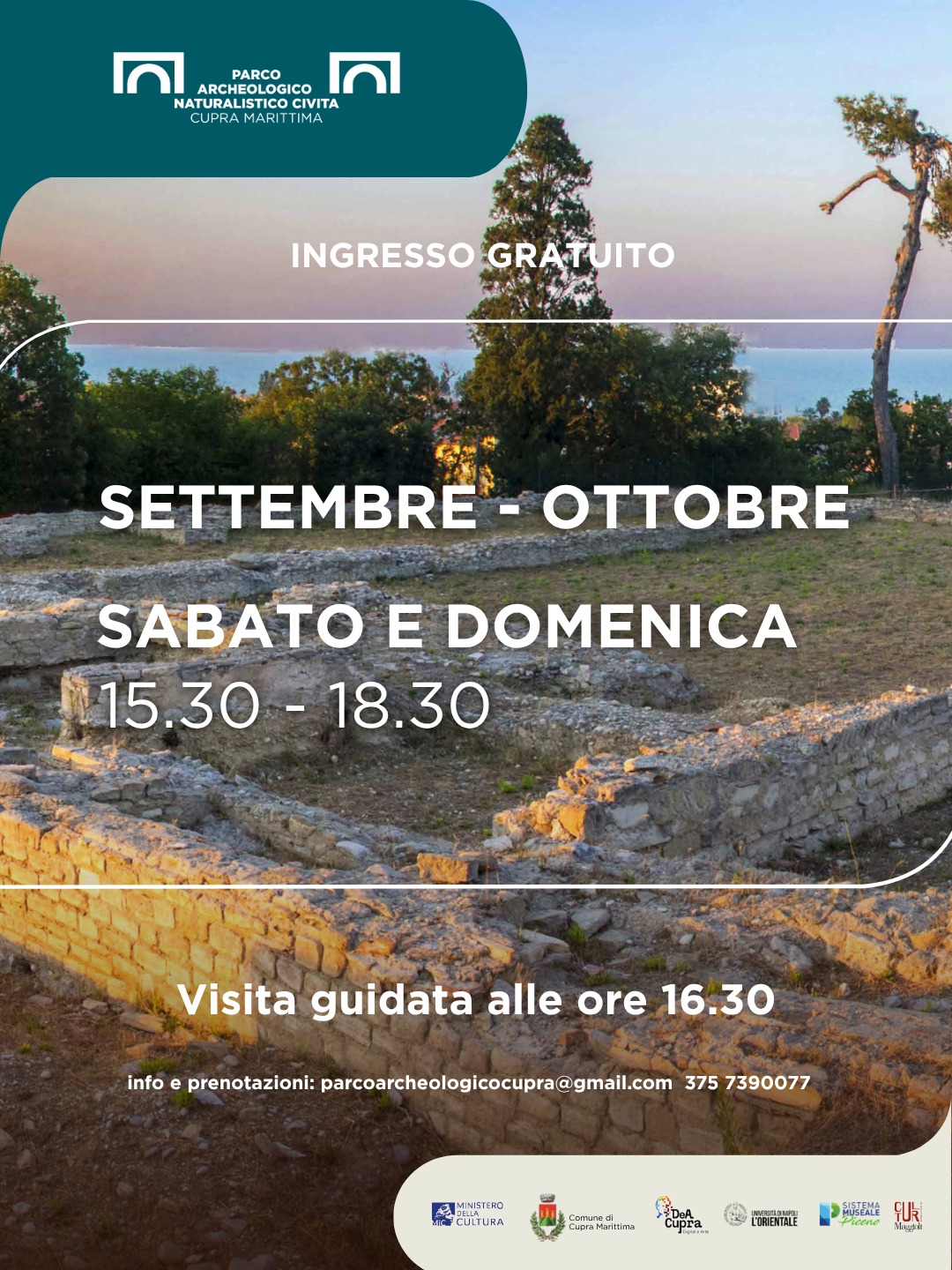 Aperture Parco Settembre e Ottobre