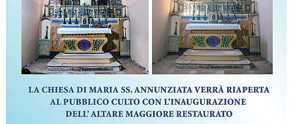 Inaugurazione Altare Maggiore Restaurato