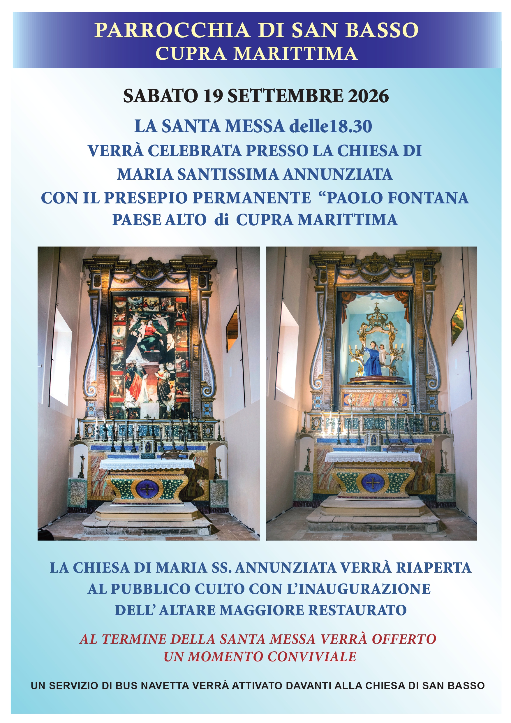 Inaugurazione Annunziata