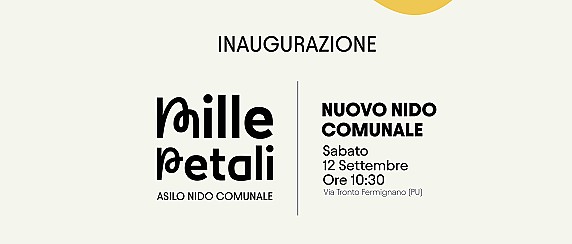 🌸Inaugurazione del Nuovo Nido Comunale “MILLE PETALI”🌸
