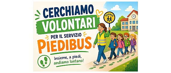 Cercasi volontari per il Servizio Piedibus