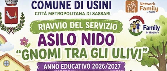RIAVVIO DEL SERVIZIO ASILO NIDO “GNOMI TRA GLI ULIVI” – ANNO EDUCATIVO 2026/2027
