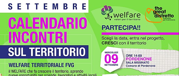 Calendario incontri sul territorio