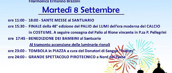 7 e 8 Settembre a Pieve Santo Stefano, ormai ci siamo!