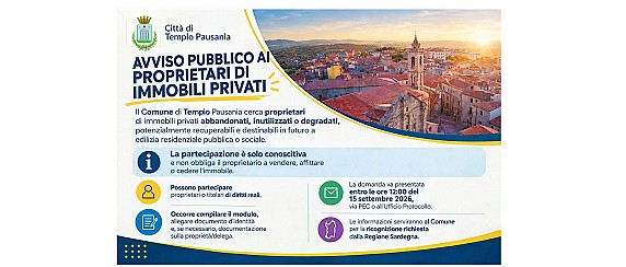 Ricognizione straordinaria degli immobili privati abbandonati o inutilizzati per progetti di edilizia sociale