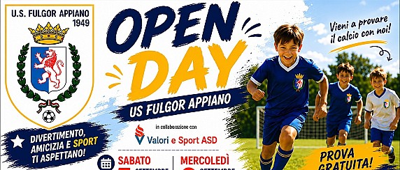 OPEN DAY U.S. FULGOR APPIANO
