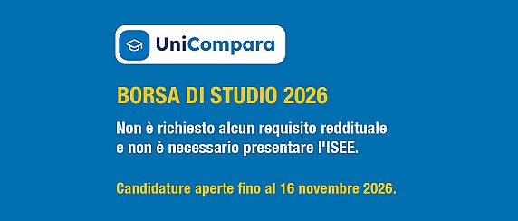 Borsa di studio UniCompara 2026 «Studiare informati»